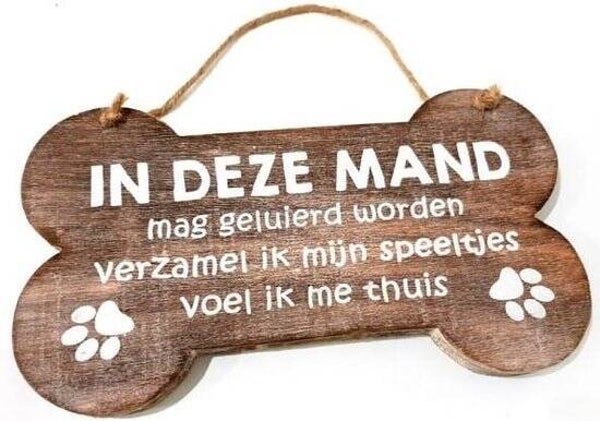 In deze mand - bot hangend woodart