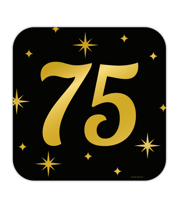 75 Jaar - classy party decoration sign