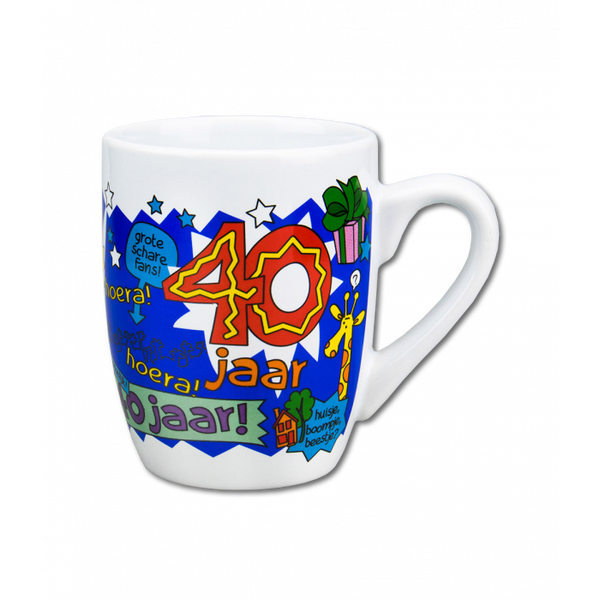 40 Jaar man - cartoonmok