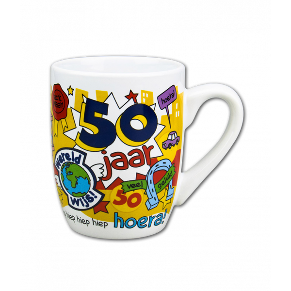 50 Jaar man - cartoonmok