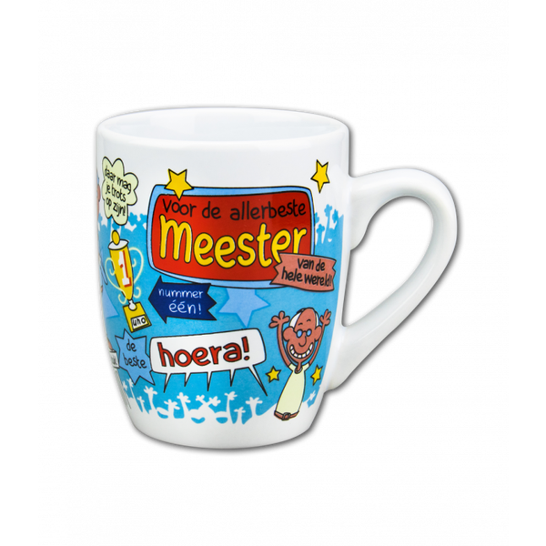 Meester - cartoonmok