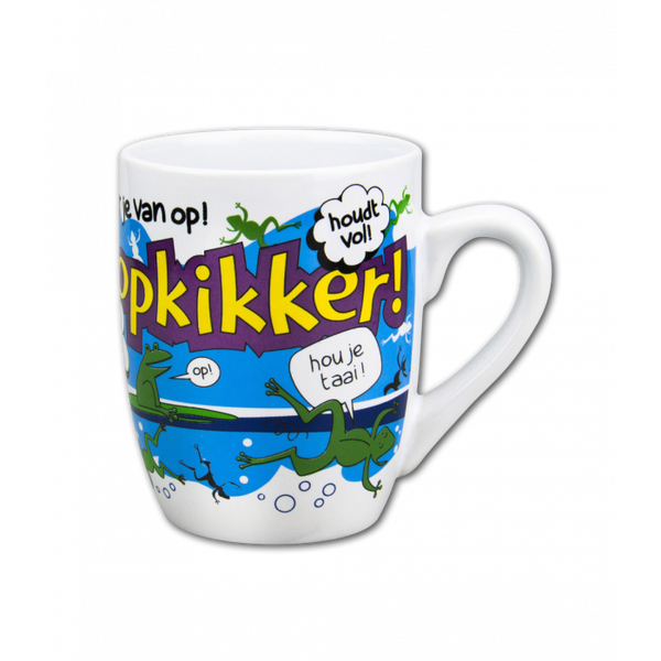 Opkikker - cartoonmok