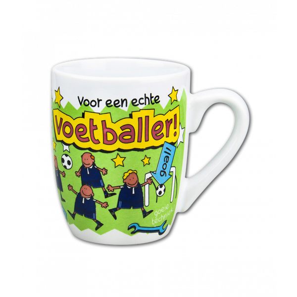 Voetballer - cartoonmok
