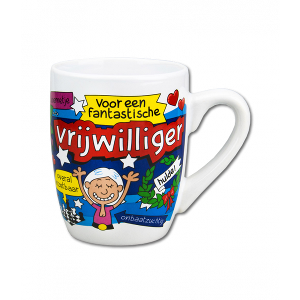 Vrijwilliger - cartoonmok