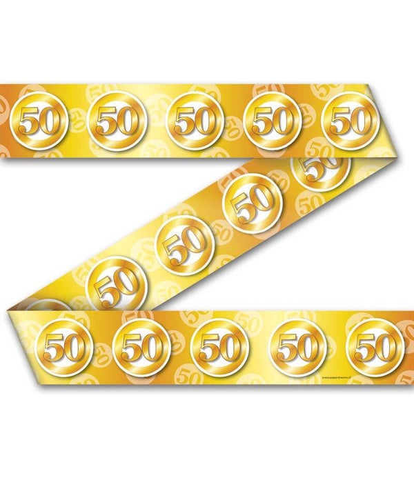 50 Jarig huwelijk - afzetlint