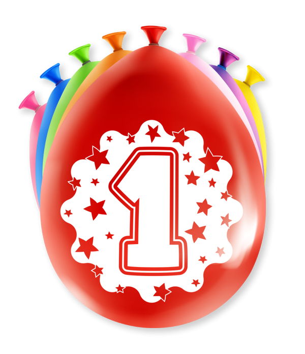 1 Jaar - party ballonnen