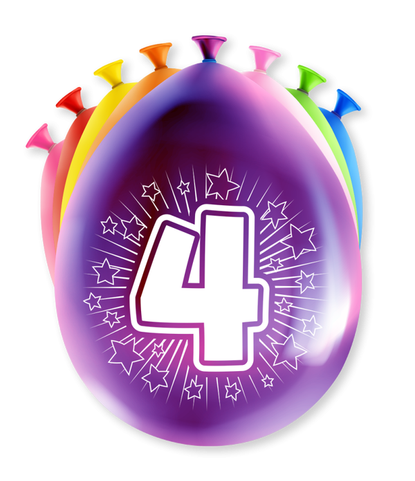 4 Jaar - party ballonnen