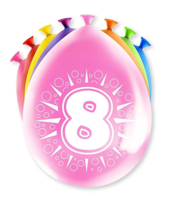 8 Jaar - party ballonnen
