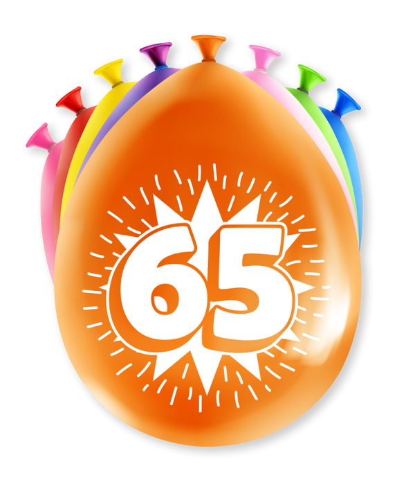 65 Jaar - party ballonnen