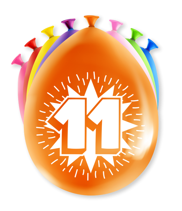 11 Jaar - party ballonnen
