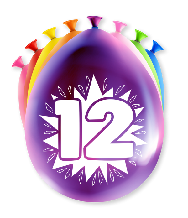 12 Jaar - party ballonnen