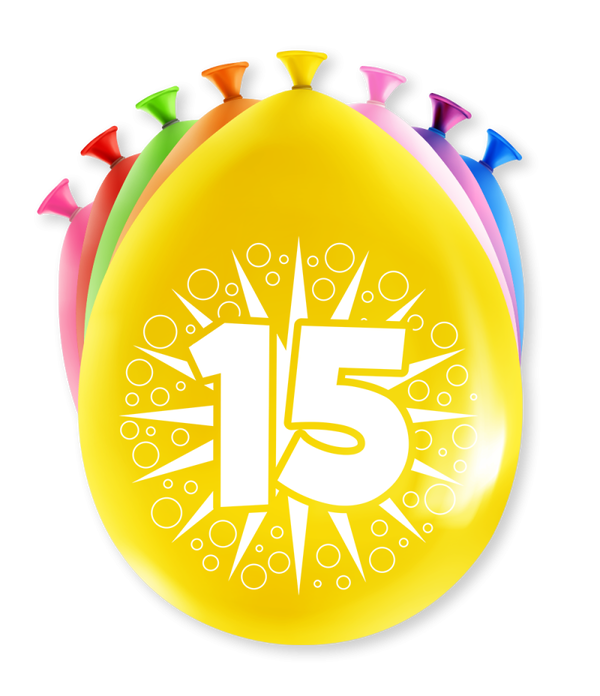 15 Jaar - party ballonnen