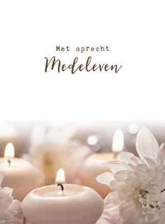 Met oprecht medeleven - pakje condoleancekaarten