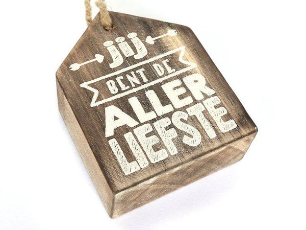 Allerliefste - hanger woodart