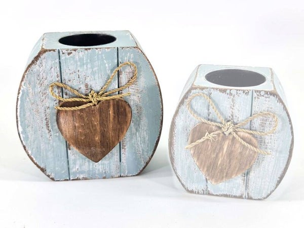 Waxinehouder hart - woodart