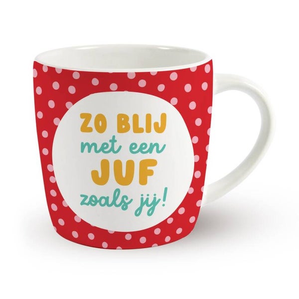 Zo blij met een juf zoals jij! - mok einde schooljaar