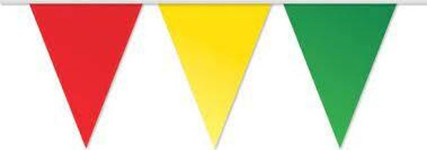 Vlaggenlijn - rood - geel - groen