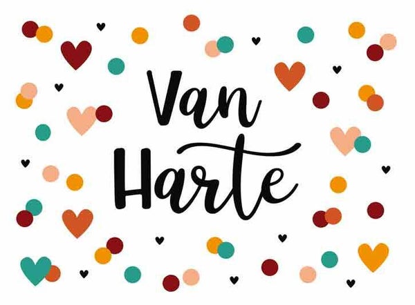 Van harte - wenskaart