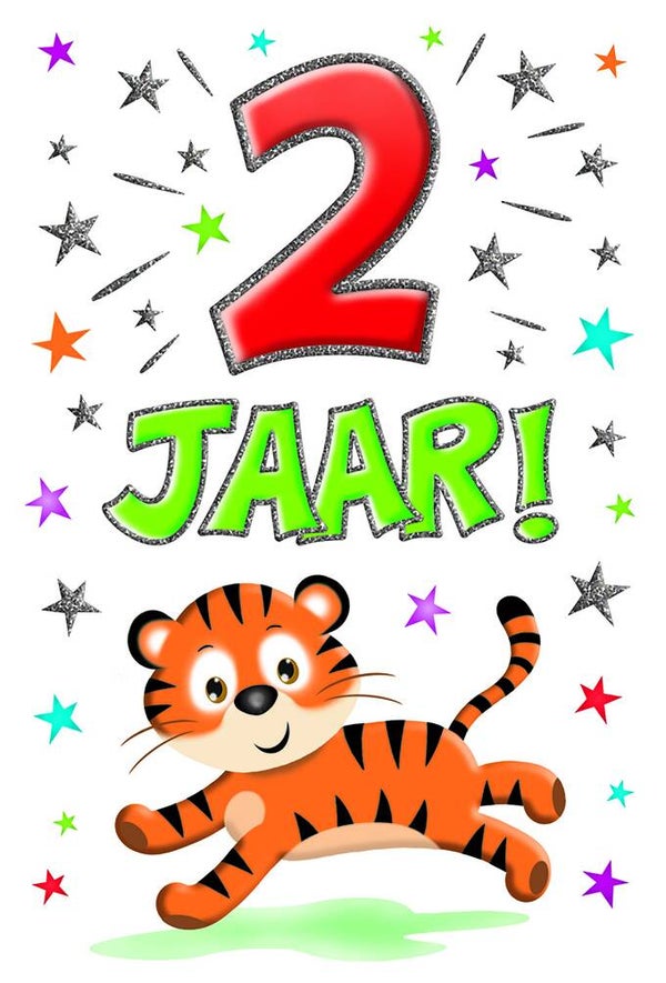 2 Jaar - wenskaart that funny age