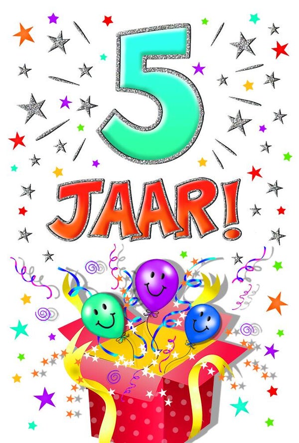 5 Jaar - wenskaart that funny age