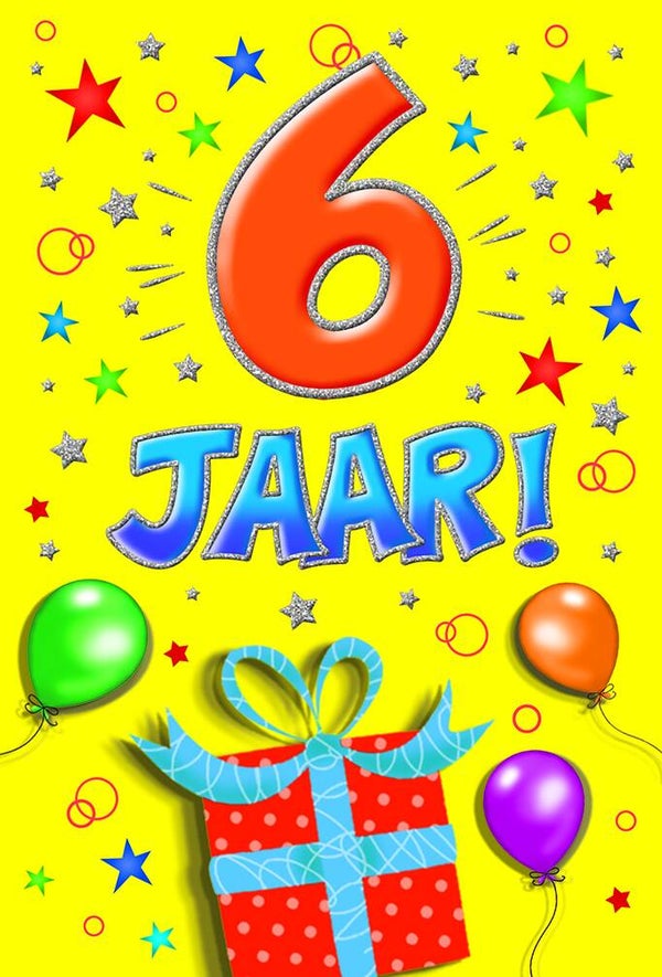 6 Jaar - wenskaart that funny age