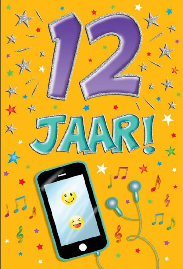12 Jaar - wenskaart that funny age