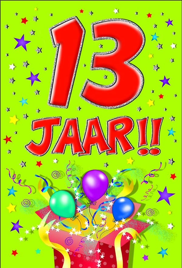 13 Jaar - wenskaart that funny age