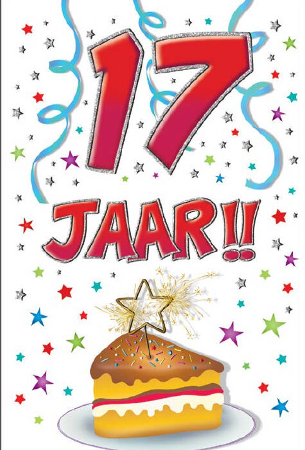 17 Jaar - wenskaart that funny age