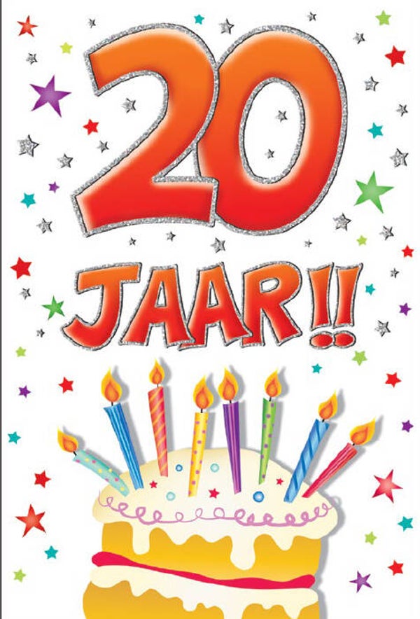 20 Jaar - wenskaart that funny age