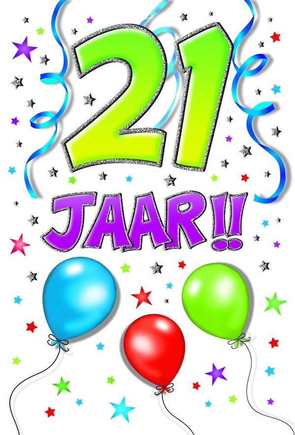 21 Jaar - wenskaart that funny age