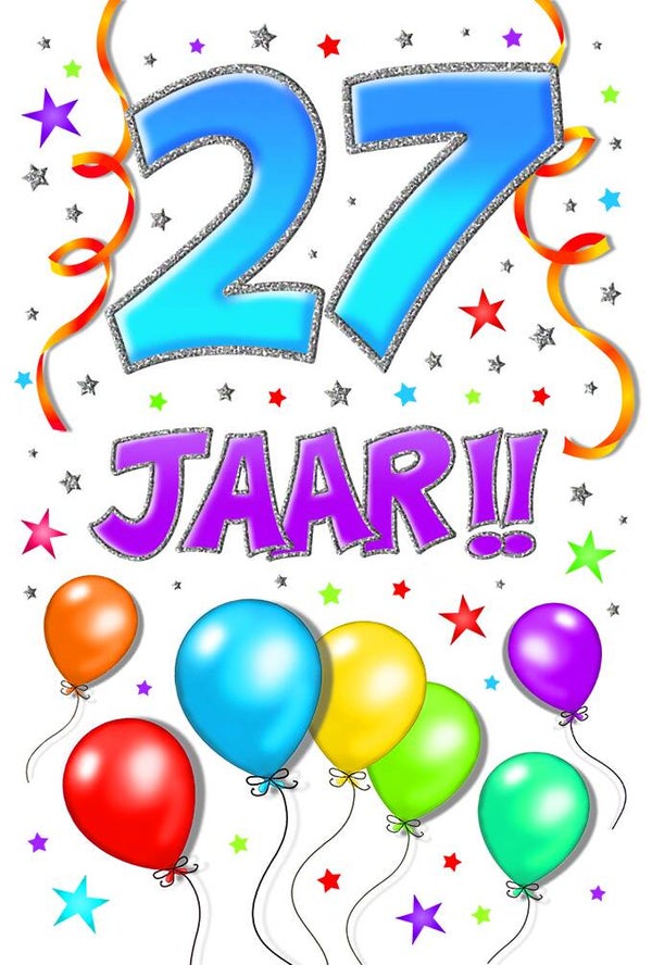 27 Jaar - wenskaart that funny age