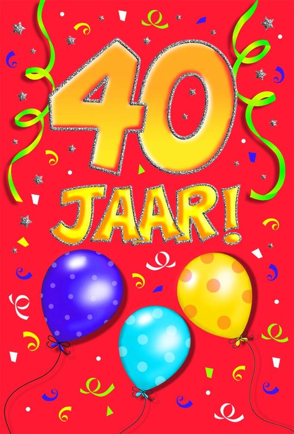 40 Jaar - wenskaart that funny age