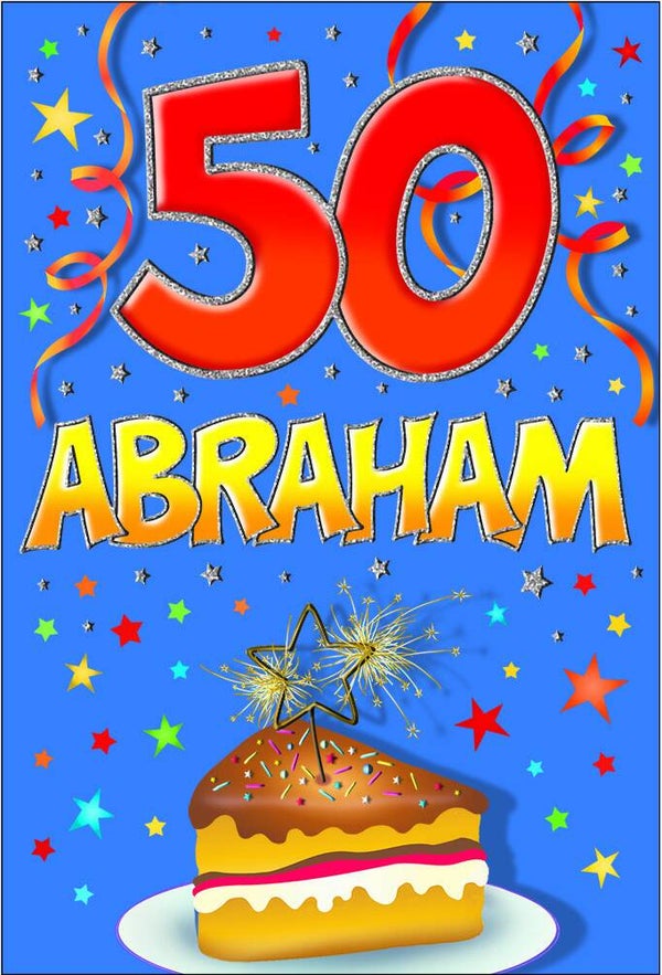 Abraham 50 jaar - wenskaart that funny age