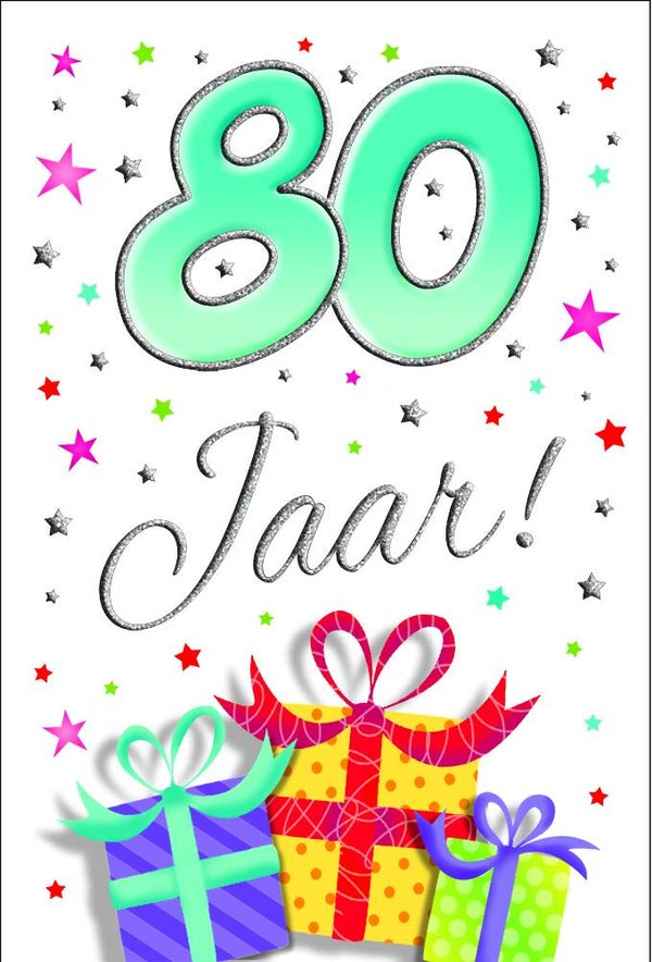 80 Jaar - wenskaart that funny age
