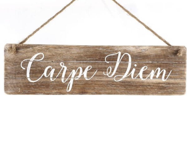 Carpe diem - tekstbord woodart
