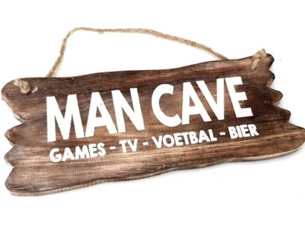 Man cave - bord hangend woodart