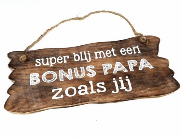 Bonus papa - bord hangend woodart