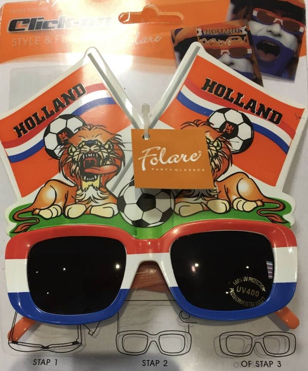 Bril Holland leeuw -  rood wit blauw