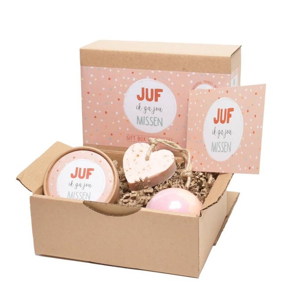 Juf ik ga jou missen - giftbox soap