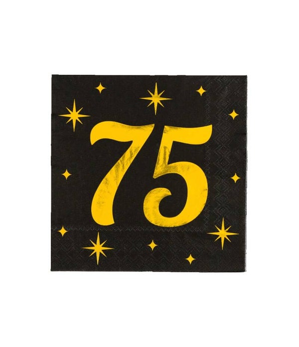 75 Jaar - classy party servetten
