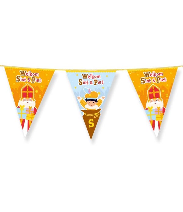 Sinterklaas vlaggenlijn - Welkom Sint & Piet
