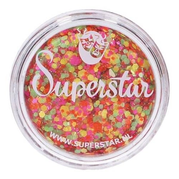 Pressed chunky glitter cream Fluor Fantasy -  bakje glitter wax