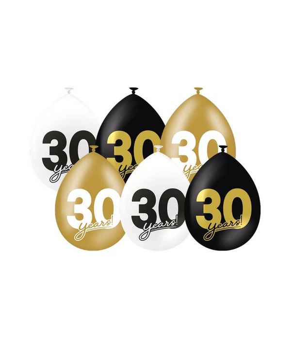 30 Years! -  ballonnen celebration!