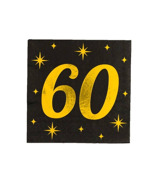 60 Jaar - classy party servetten
