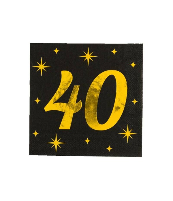 40 Jaar - classy party servetten