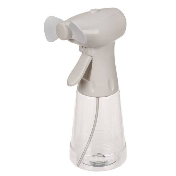 Waterverstuiver / watersproeier met ventilator op batterijen - wit