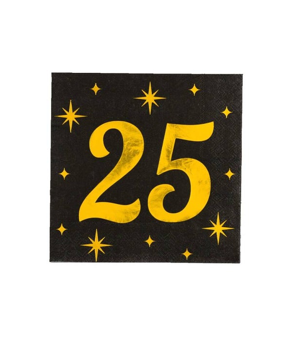 25 Jaar - classy party servetten