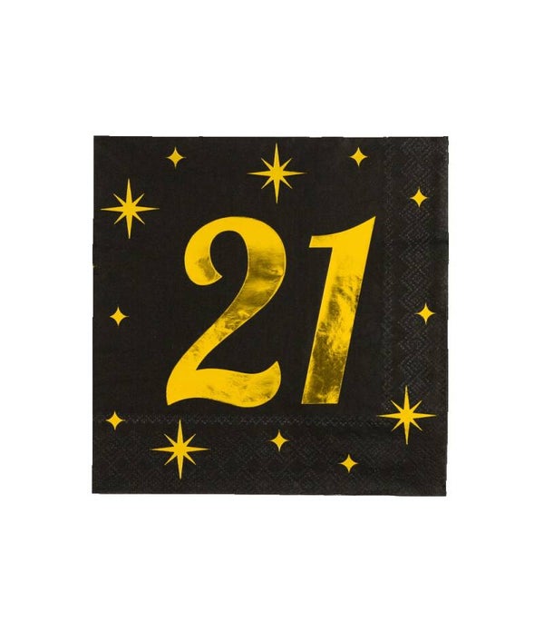 21 Jaar - classy party servetten