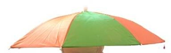Paraplu hoed oranje / groen - 4daagse
