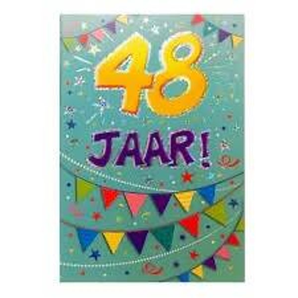 48 Jaar - wenskaart that funny age
